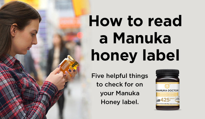 How to read a Manuka honey label?