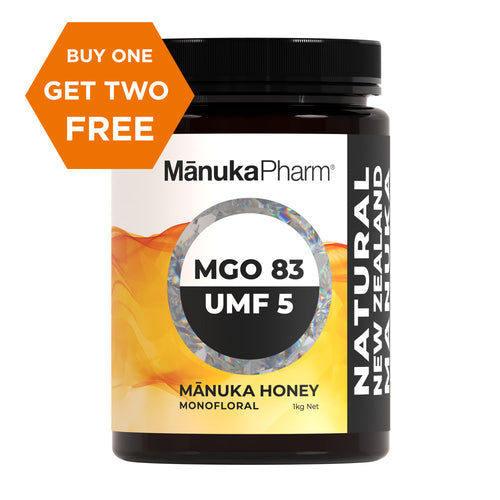 MGO83/UMF5 Mānuka Honey 1kg Monofloral