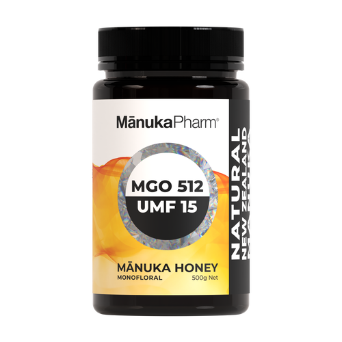 MGO512/UMF15 Mānuka Honey 500g Monofloral
